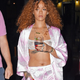 Illustration for article titled Rihanna Heads to Studio in Fuzzy Kitten Heels and Pajamas